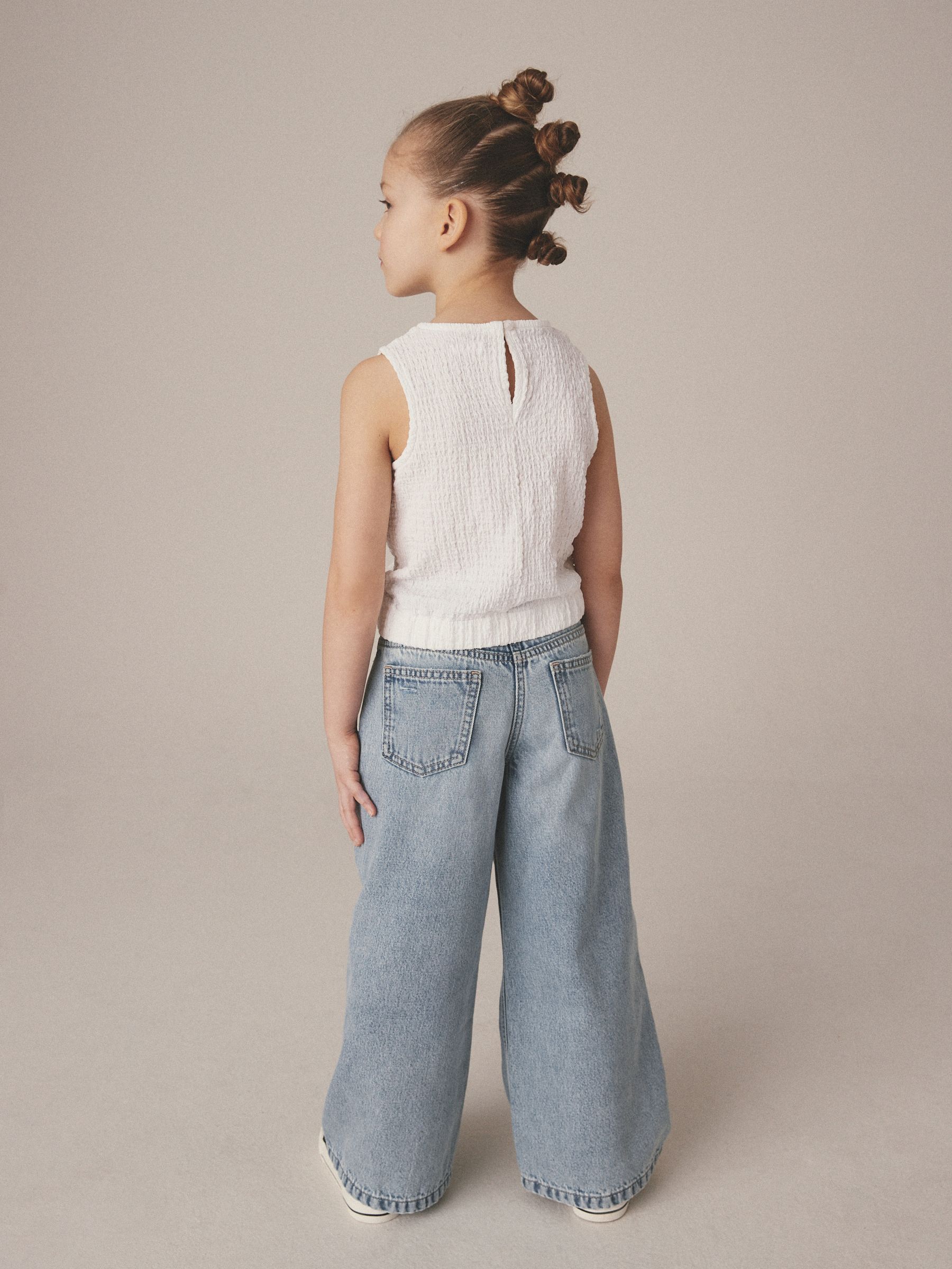 Buy Light Blue Wide Leg Jeans (3-16yrs) from Next USA