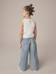 Light Blue Wide Leg Jeans (3-16yrs) - Image 3 of 7