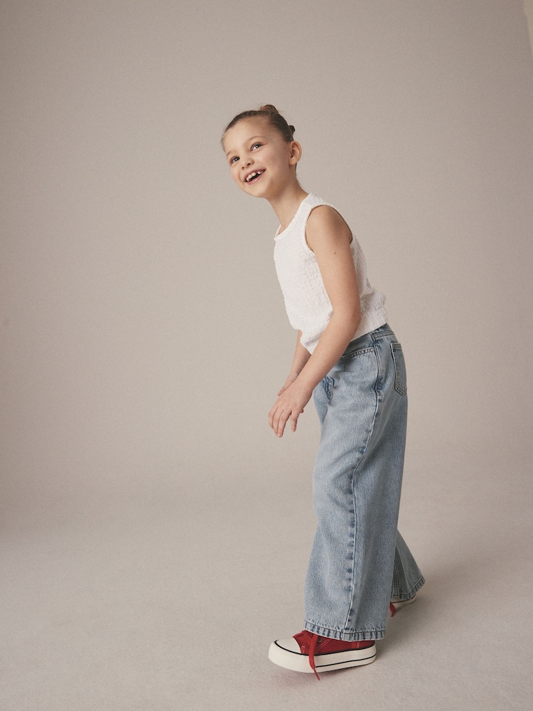 Light Blue Wide Leg Jeans (3-16yrs) - Image 4 of 7