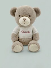 Babyblooms Personalised 100% Cotton Christmas Frankie Bear Soft Toy and Bathrobe Set-0-12m - Image 3 of 6