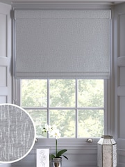 Silver Chenille Made to Measure Roman Blind - Image 1 of 6