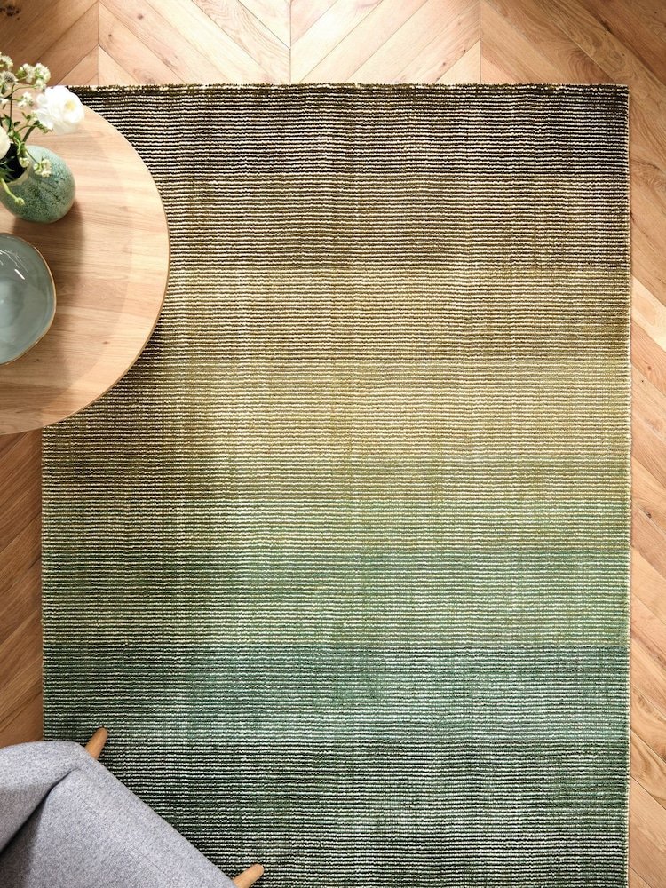 Green Ezra Striped Rug - Image 1 of 6