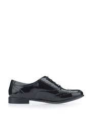 Start-Rite Matilda Black Leather Lace Up School Shoes F & G - Image 2 of 7