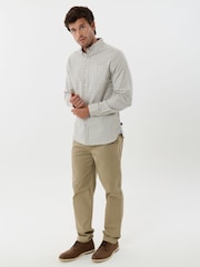 Saltwell Cream Long Sleeve Button Down Collar Shirt - Image 2 of 5