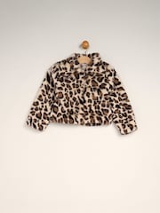 Ensemble veste en fourrure et tenue de robe Miss - Image 4 de 5