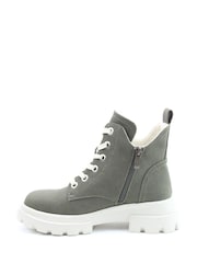 Heavenly Feet Ladies Green Vegan Friendly Ankle Boots - Image 3 of 4