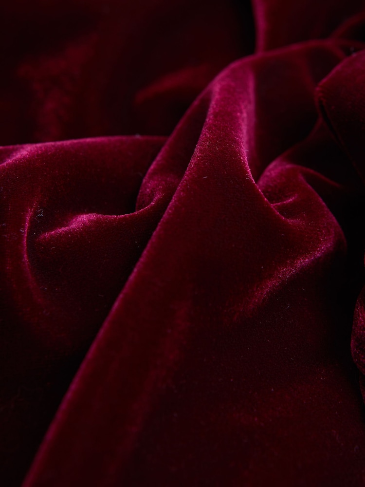 Florere Relaxed Fit Velvet Tie Neck Jumpsuit - Image 5 of 5