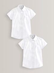 Blanc - 2{Paquet de chemises scolaires Manches courtes (3-18ans) - Image 1 of 7