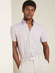 Pink Easy Care Short Sleeve Royal Oxford Shirt - Image 1 of 8