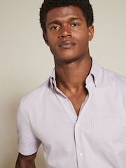 Pink Easy Care Short Sleeve Royal Oxford Shirt - Image 3 of 8