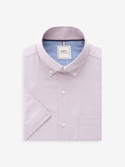 Pink Easy Care Short Sleeve Royal Oxford Shirt - Image 6 of 8