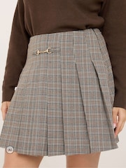 Star by Julien MacDonald Brown Checked Mini Skirt - Image 4 of 6