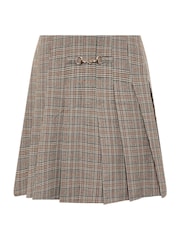 Star by Julien MacDonald Brown Checked Mini Skirt - Image 5 of 6