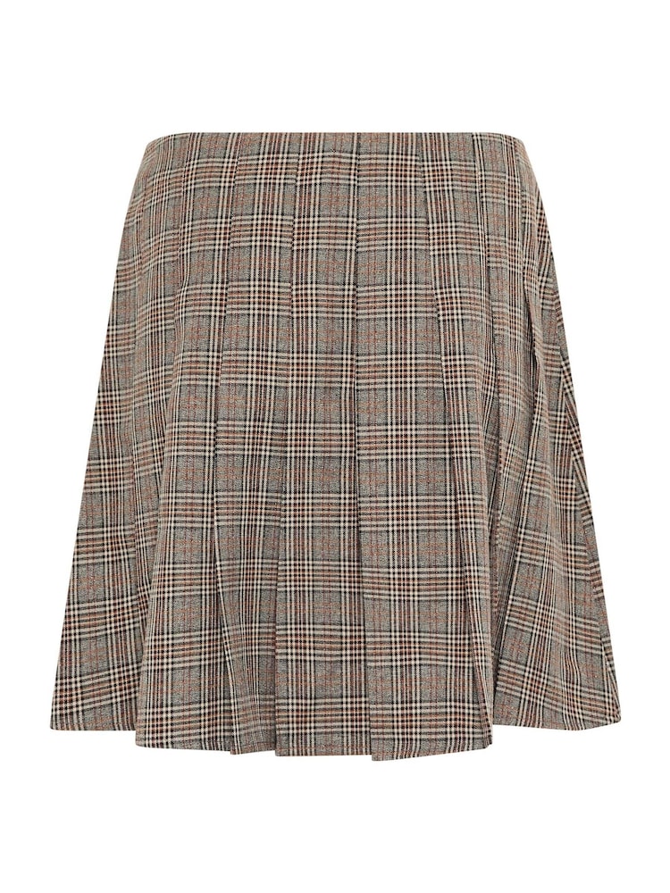 Star by Julien MacDonald Brown Checked Mini Skirt - Image 6 of 6 Star by Julien MacDonald Brown Checked Mini Skirt - Image 6 of 6