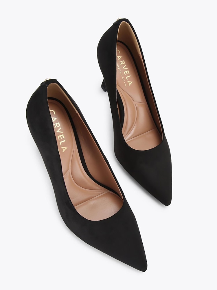 Carvela Black Corletta Court Heeled Court Shoes - Image 4 of 4 Carvela Black Corletta Court Heeled Court Shoes - Image 4 of 4