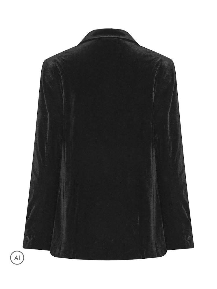 M&Co Black Velvet Blazer - Image 2 of 2
