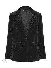 M&Co Black Velvet Blazer - Image 5 of 6