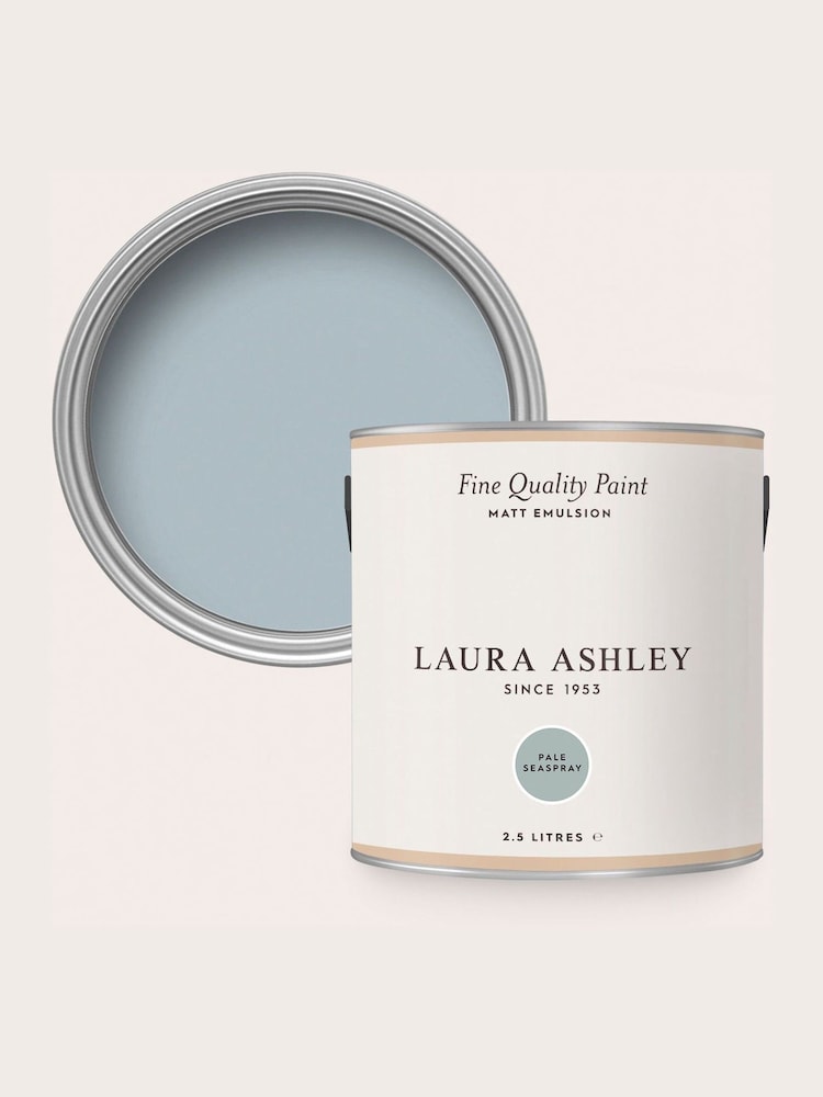 Laura Ashley Pale Seaspray Blue Matt Emulsion 2.5Lt Paint - Image 4 of 4 Laura Ashley Pale Seaspray Blue Matt Emulsion 2.5Lt Paint - Image 4 of 4