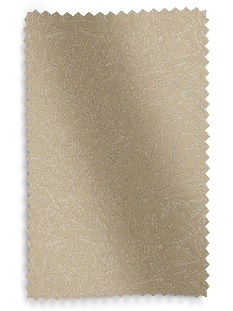 William Morris At Home Natural Willow Woven Made to Measure Curtains - Image 9 of 9