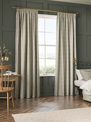 William Morris At Home Grey Larkspur Woven Made to Measure Curtains - Image 2 of 9