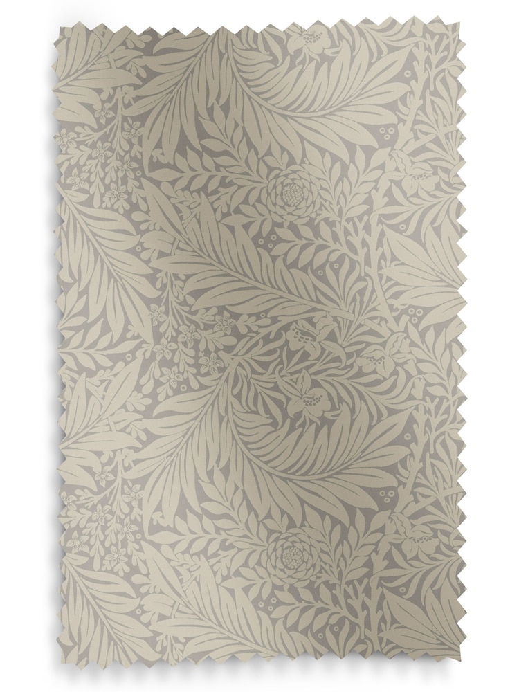William Morris At Home Grey Larkspur Woven Made to Measure Curtains - Image 9 of 9