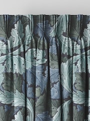 William Morris At Home Indigo Blue Acanthus Made to Measure Curtains - Image 6 of 9
