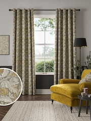 William Morris At Home Flint Grey Acanthus Made to Measure 100% Cotton Curtains - Image 1 of 9