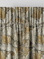 William Morris At Home Flint Grey Acanthus Made to Measure 100% Cotton Curtains - Image 5 of 9