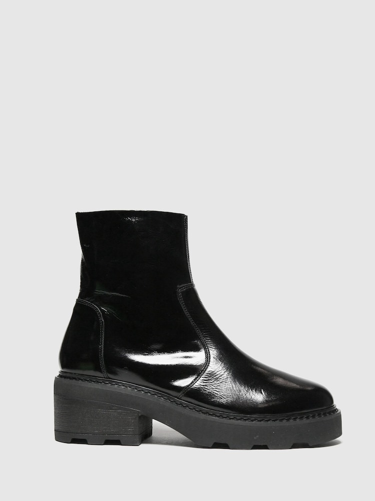 Ally Patent Leather Chunky Boots - Bild 1 von 1