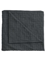 Bedeck of Belfast Blue Nena Quilted Throw - Image 4 of 4