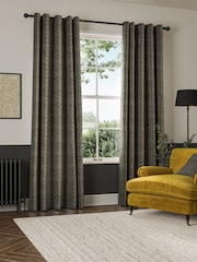 William Morris At Home Iron Grey Marigold Velvet Made to Measure Curtains - Image 2 of 9