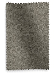 William Morris At Home Iron Grey Marigold Velvet Made to Measure Curtains - Image 9 of 9
