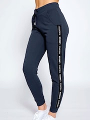 Pineapple Charcoal Grey 100% Cotton Exclusive Jacquard Joggers - Image 1 of 4
