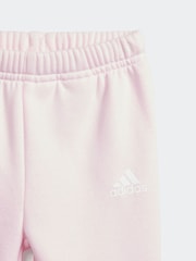 adidas Pink/Yellow Sportswear Essentials Lineage Jogger Set - Image 6 of 6