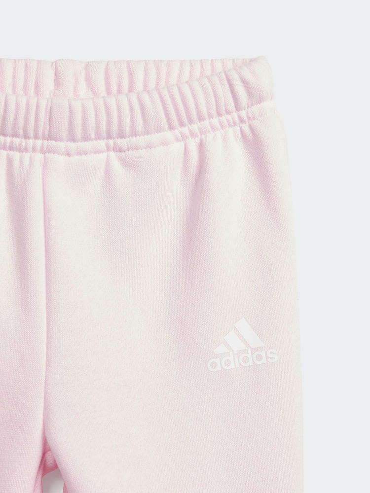 adidas Pink/Yellow Sportswear Essentials Lineage Jogger Set - Image 6 of 6