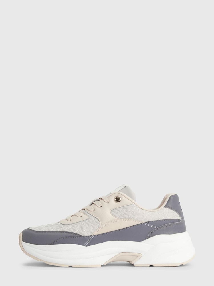 Tommy Hilfiger Grey Chunky Sole Sneakers - Image 2 of 4