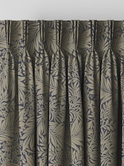 William Morris At Home Indigo Blue Larkspur Woven Made to Measure Curtains - Image 5 of 9