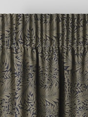 William Morris At Home Indigo Blue Larkspur Woven Made to Measure Curtains - Image 6 of 9