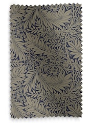 William Morris At Home Indigo Blue Larkspur Woven Made to Measure Curtains - Image 9 of 9