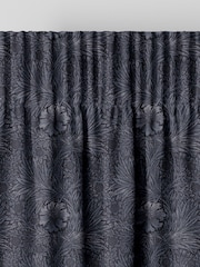 William Morris At Home Indigo Blue Marigold Velvet Made to Measure Curtains - Image 5 of 9