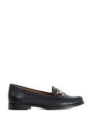 Dune London Black Wide Fit Glenny Loafers - Image 1 of 4