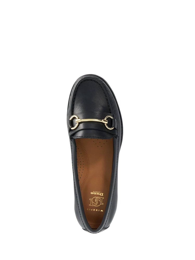 Dune London Black Wide Fit Glenny Loafers - Image 4 of 4