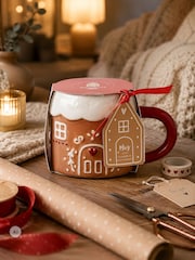 Kimm & Miller House Shaped Mug with Hot Chocolate - Image 1 of 5