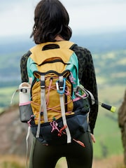 Oranžová s farebným dielom - Turistický ruksak s nepremokavým obalom Next Active Sports 30L - Obrázok 1 z 12