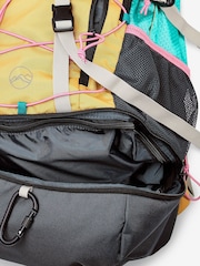 Oranžová s farebným dielom - Turistický ruksak s nepremokavým obalom Next Active Sports 30L - Obrázok 10 z 12