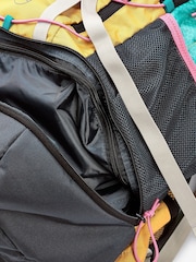 Oranžová s farebným dielom - Turistický ruksak s nepremokavým obalom Next Active Sports 30L - Obrázok 11 z 12