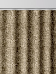 William Morris At Home Natural Marigold Velvet Made to Measure Curtains - Image 8 of 9