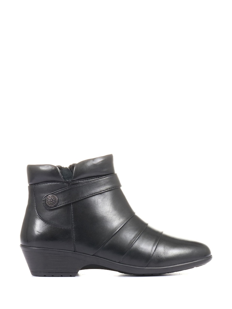 Pavers Black Womens Leather Ladies Ankle Boots - Image 1 of 5 Pavers Black Womens Leather Ladies Ankle Boots - Image 1 of 5