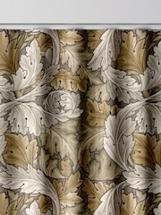 William Morris At Home Flint Grey Acanthus Velvet Made to Measure Curtains - Image 8 of 9