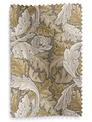 William Morris At Home Flint Grey Acanthus Velvet Made to Measure Curtains - Image 9 of 9
